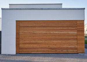 cladded garage door